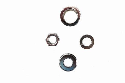 Colony Chrome Front Axle Spacer Kit Groove Style for Harley Davidson FXSTD (2000-2006) by Colony