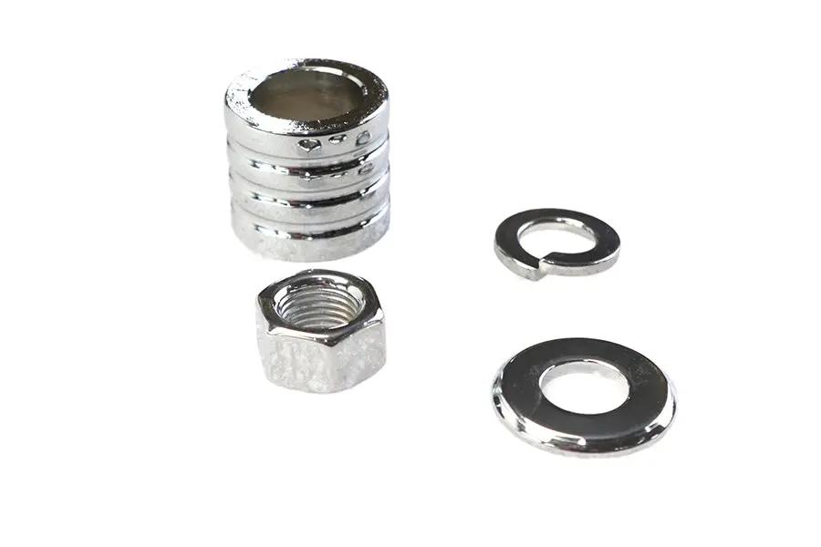 Colony Chrome Front Axle Spacer Kit Groove Style for Harley Davidson FXSTD (2000-2006) by Colony