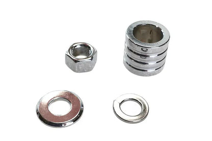 Colony Chrome Front Axle Spacer Kit Groove Style for Harley Davidson FXSTD (2000-2006) by Colony