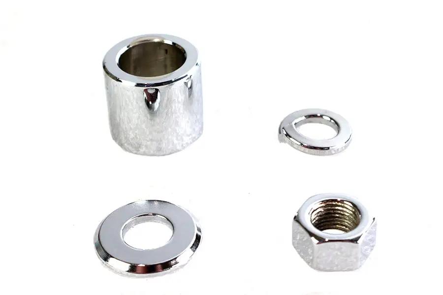 Colony Chrome Front Axle Spacer Kit Smooth Style for Harley Davidson FLSTC by Colony