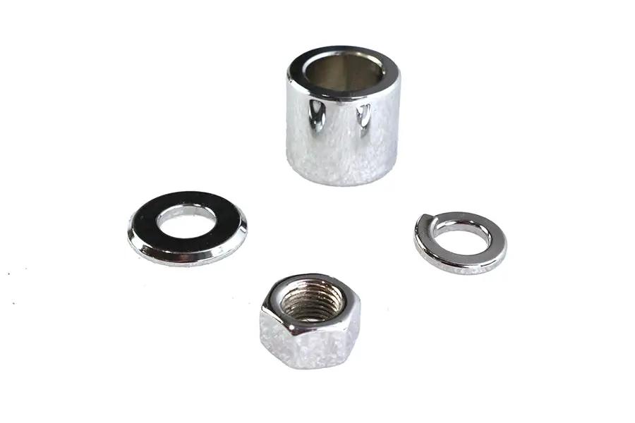 Colony Chrome Front Axle Spacer Kit Smooth Style for Harley Davidson FLSTC by Colony