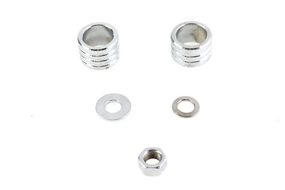 Colony Chrome Groove Style Front Axle Spacer Kit for Harley Davidson FLT (2000-2007) by Colony