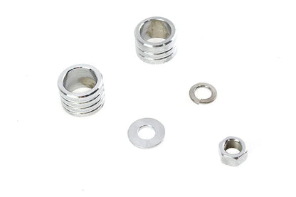 Colony Chrome Groove Style Front Axle Spacer Kit for Harley Davidson FLT (2000-2007) by Colony