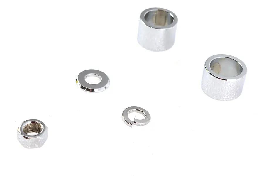 Colony Front Axle Spacer Kit Smooth Style Chrome for Harley Davidson FLT Models by Colony
