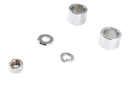 Colony Front Axle Spacer Kit Smooth Style Chrome for Harley Davidson FLT Models by Colony