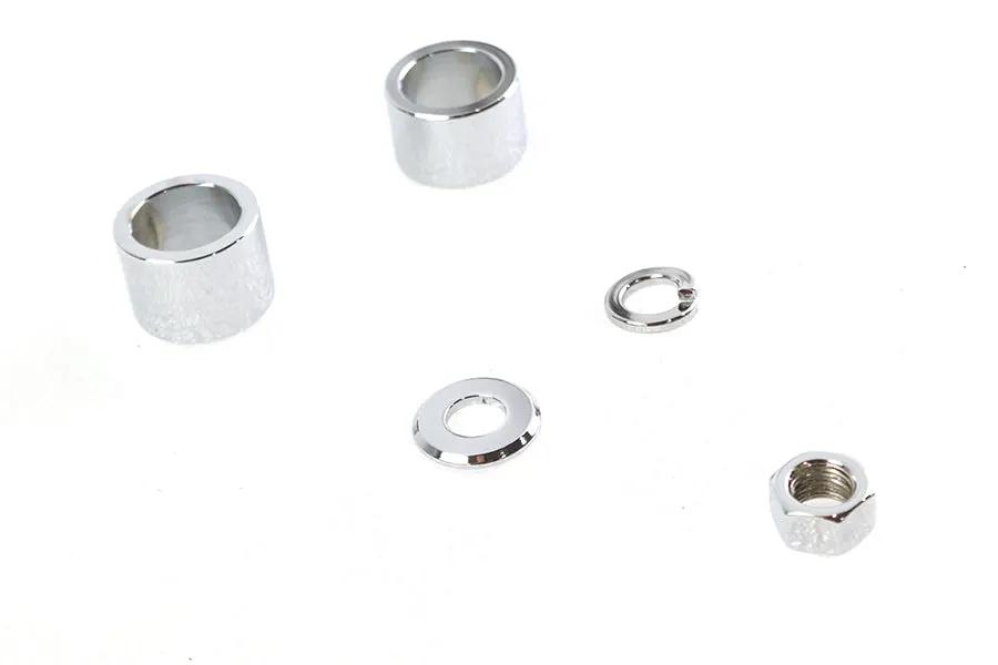 Colony Front Axle Spacer Kit Smooth Style Chrome for Harley Davidson FLT Models by Colony