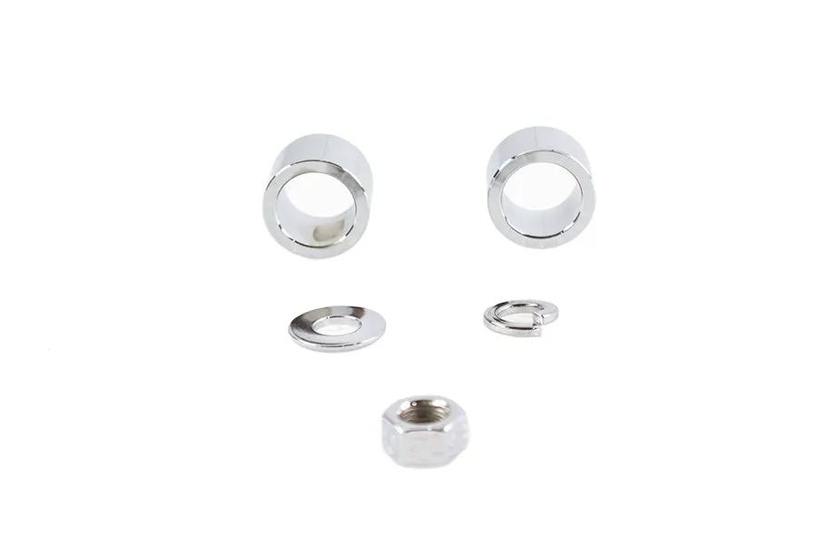 Colony Front Axle Spacer Kit Smooth Style Chrome for Harley Davidson FLT Models by Colony