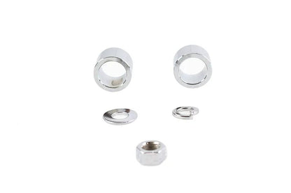 Colony Front Axle Spacer Kit Smooth Style Chrome for Harley Davidson FLT Models by Colony