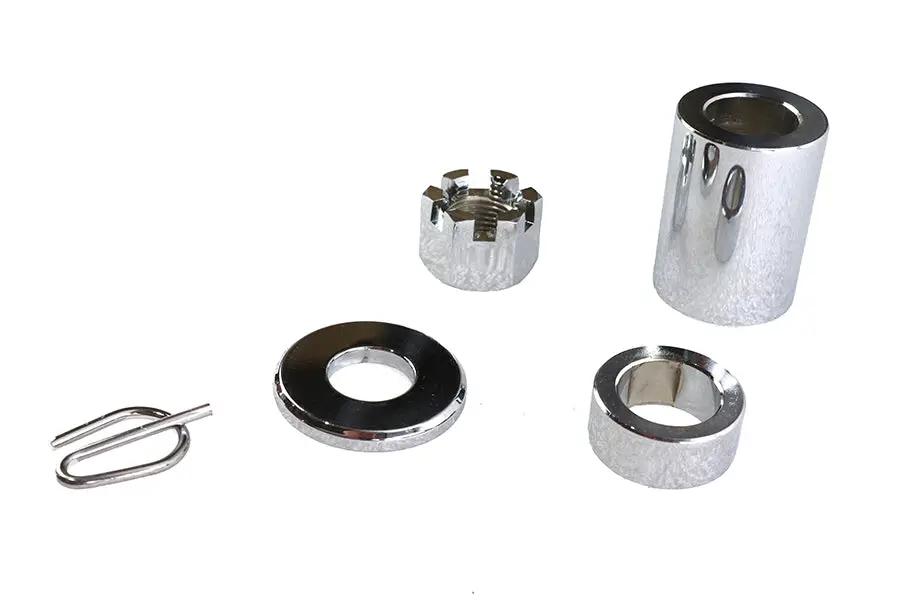 Colony Rear Axle Spacer Kit Chrome for Harley Davidson FXD (2000-2005) by Colony