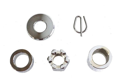 Colony Rear Axle Spacer Kit Smooth Style Chrome for Harley Davidson FXD (2000-2005) by Colony