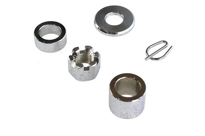 Colony Rear Axle Spacer Kit Smooth Style Chrome for Harley Davidson FXD (2000-2005) by Colony