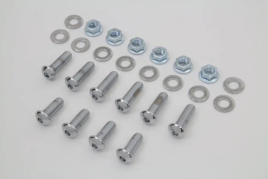 Colony Rear Fender Strut Bolt Kit Chrome for Harley Davidson FXST and FLST Models by Colony