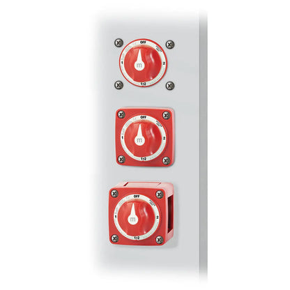 Blue Sea Systems 6007 m-Series Mini Battery Switch Selector – Four-Position Marine and RV Power Control