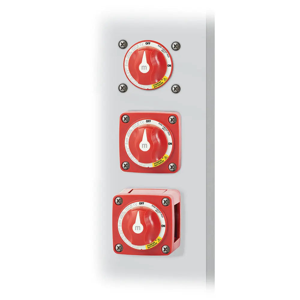 Blue Sea Systems 6011 m-Series Mini Battery Switch with Dual Circuit Plus