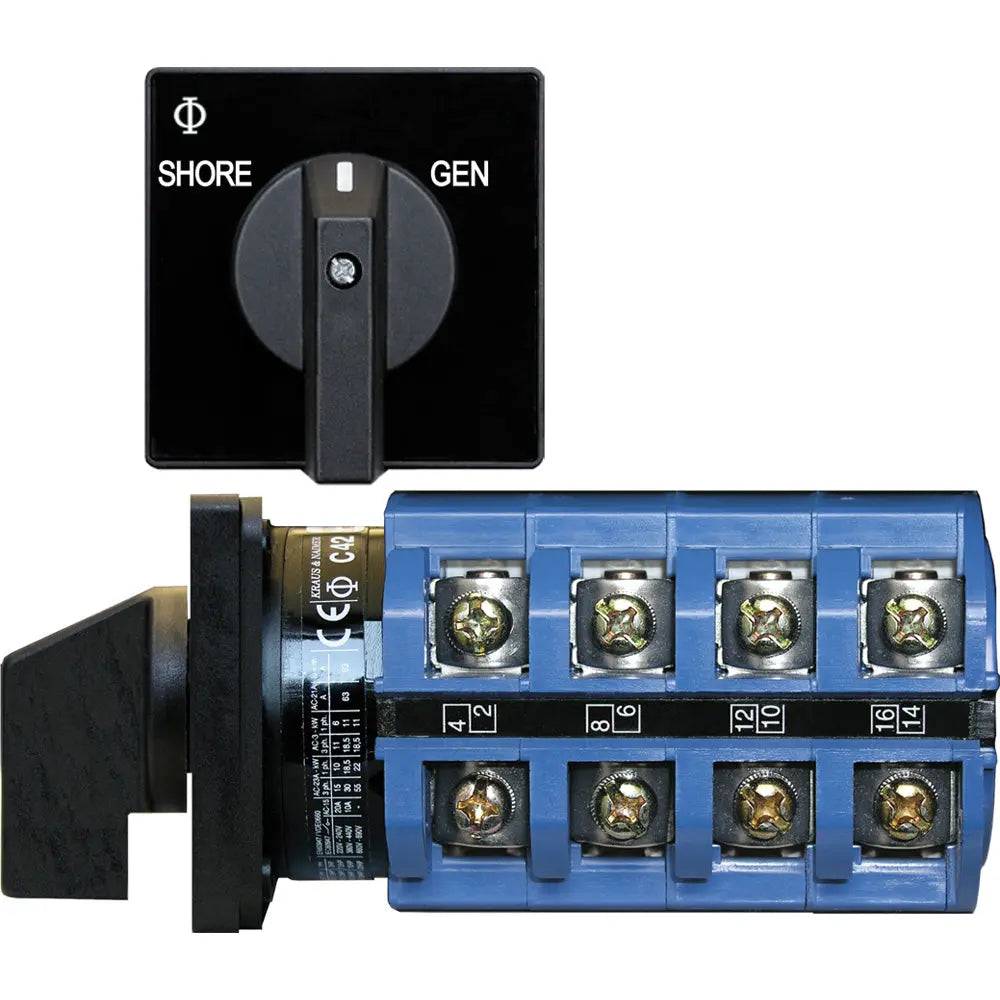 Blue Sea Systems 6337 AC 120V 30A Off + 2 Position Switch - Heavy Duty Industrial Rated