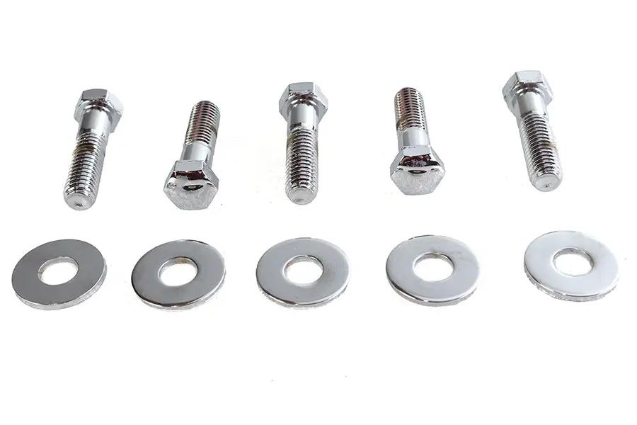 Colony Rear Sprocket Bolt and Washer Kit Chrome for Harley Davidson FXST and XL Models by Colony