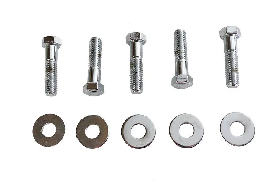 Colony Rear Sprocket Bolt and Washer Kit Chrome for Harley Davidson FXST and XL Models by Colony