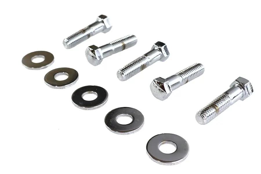 Colony Rear Sprocket Bolt and Washer Kit Chrome for Harley Davidson FXST and XL Models by Colony