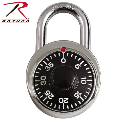 Rothco Combination Lock Part Number 10016 – Durable Stainless Steel Security Lock for Lockers and Cabinets