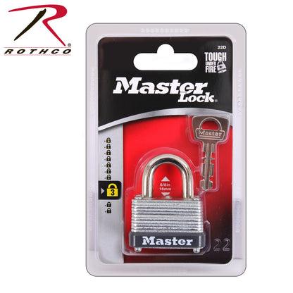 MasterLock 10022 Padlock with Laminated Body and Rustproof Finish