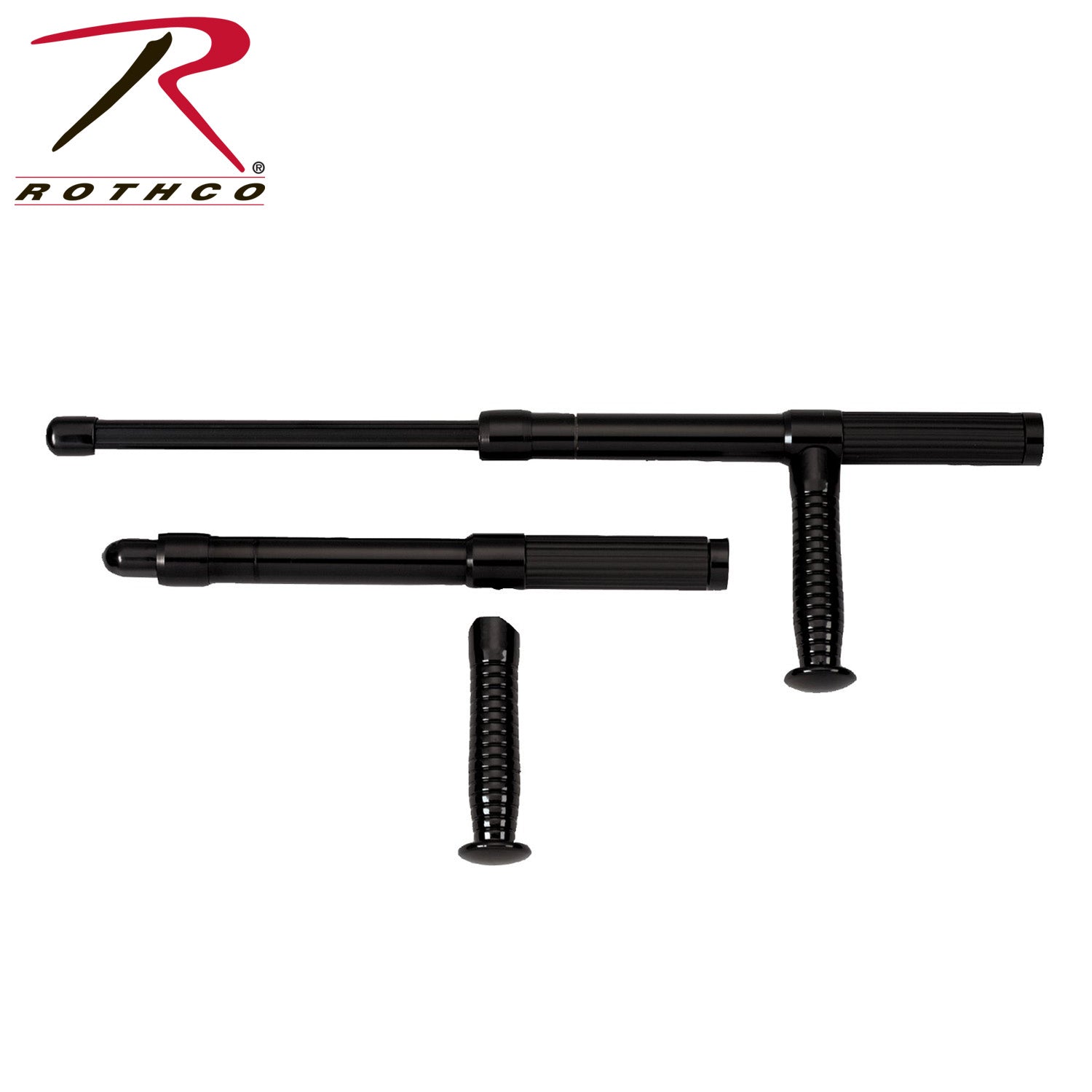 Rothco 21-Inch Expandable Aluminum Baton with Side Handle – Durable Police Baton for Law Enforcement