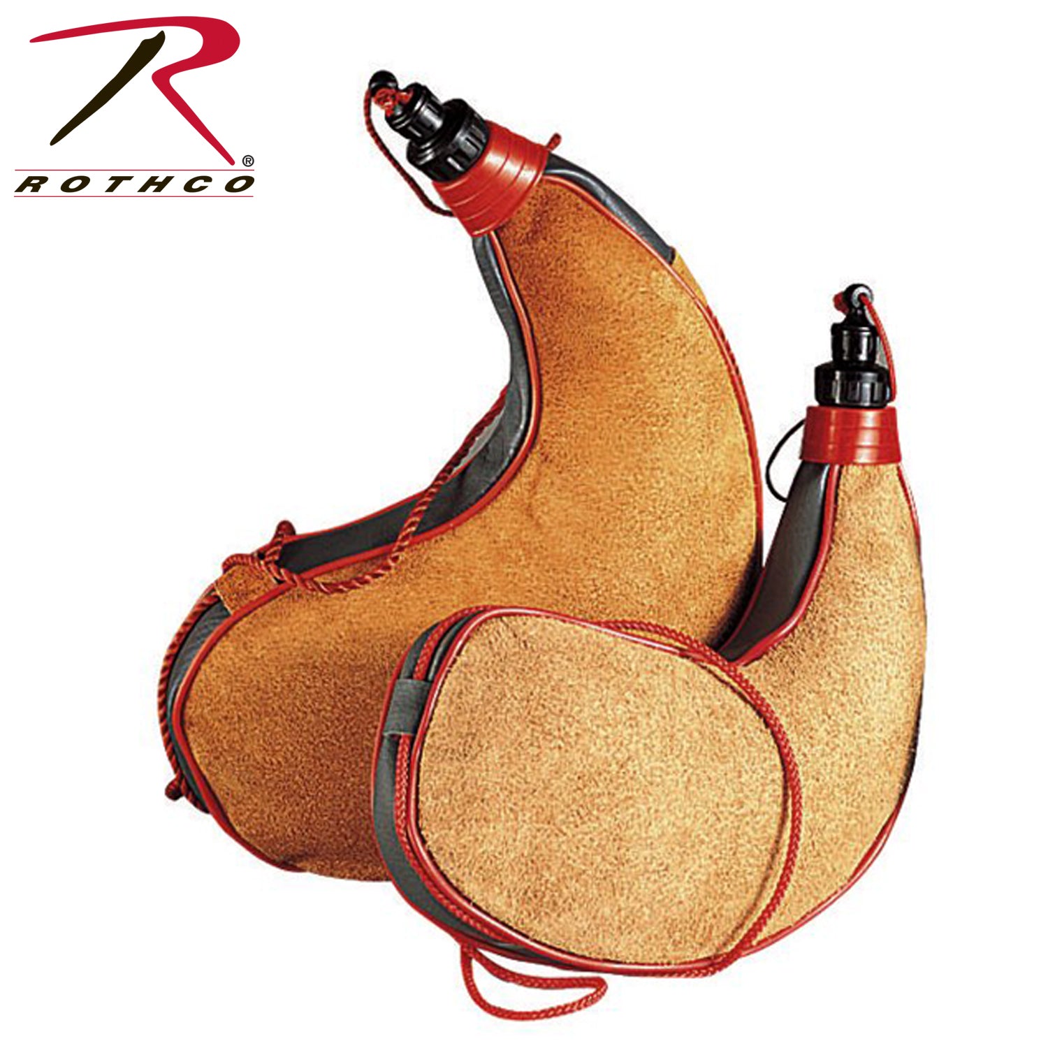 Rothco 2 Liter Wine Bota - Durable Leather Canine with Leak-Proof Cap & Shoulder Strap