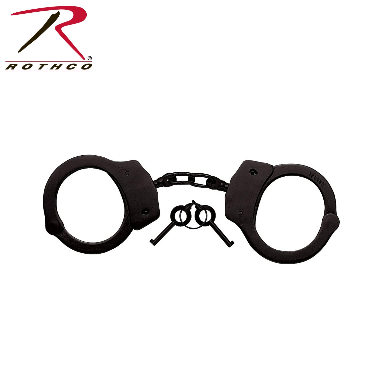 Rothco Professional Detective Handcuffs Black – Durable Nickel-Plated Steel with Double Lock Feature