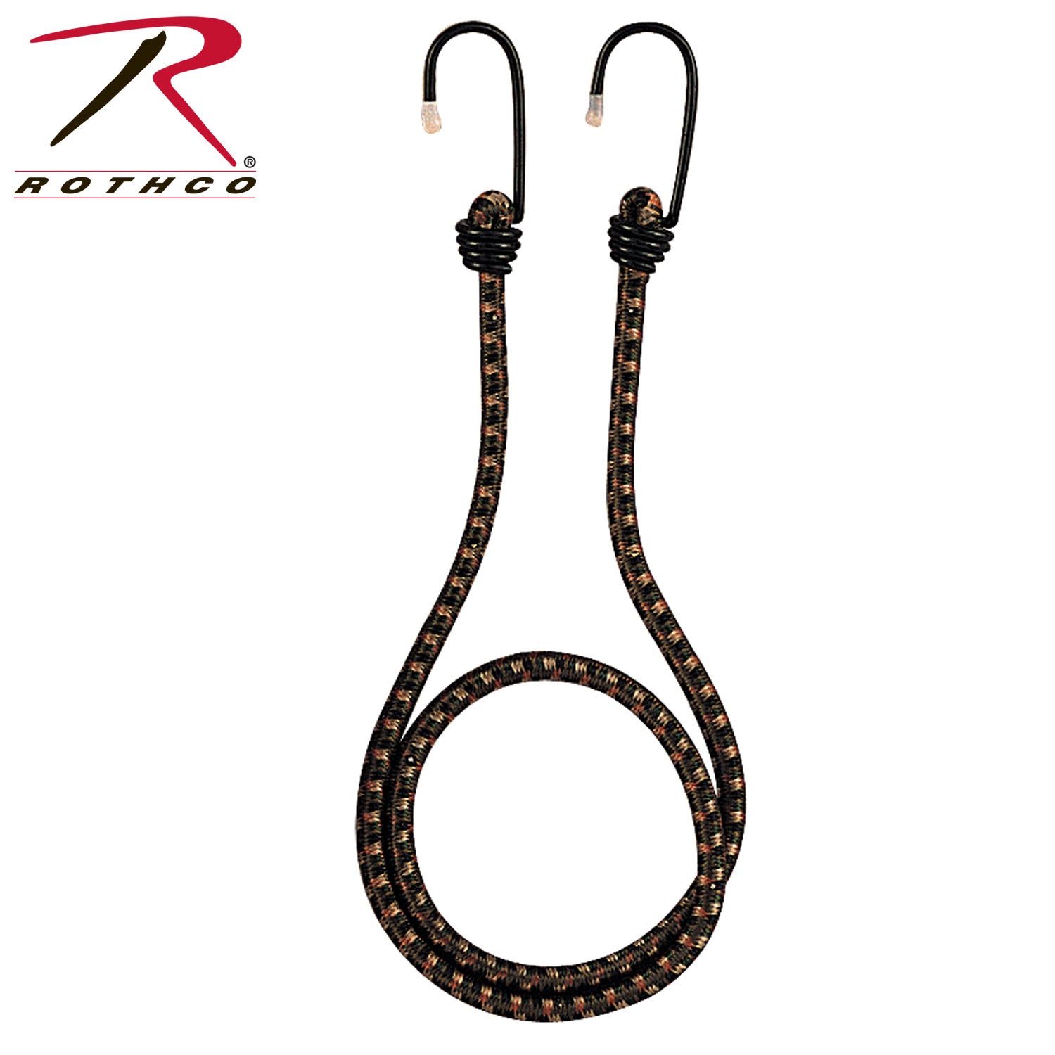 Rothco Bungee Shock Cords, 36 Inches, Woodland Camo – Durable Elasticized Gear Securing Straps