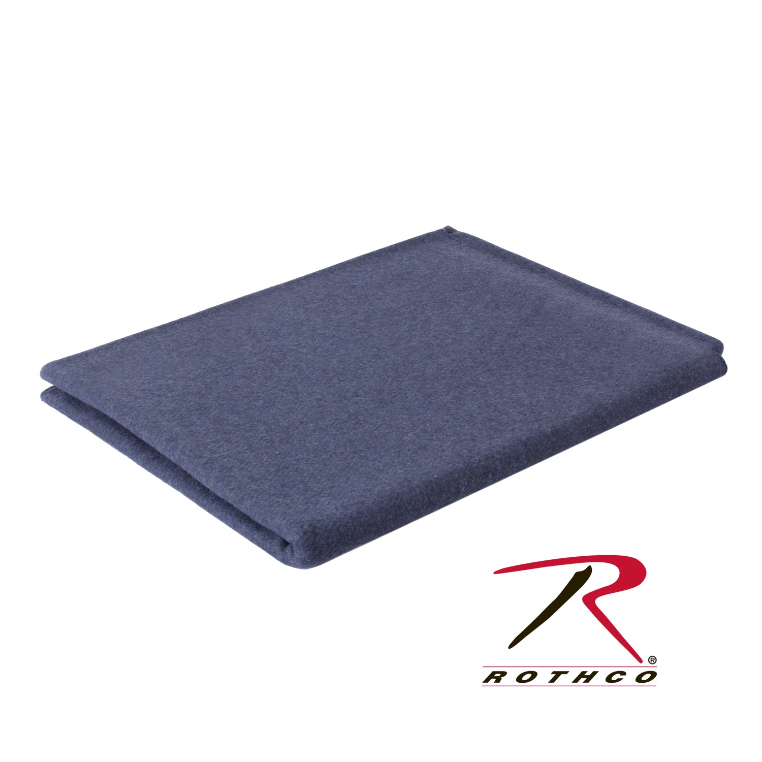 Rothco Wool Blanket Navy Blue 62" x 80" – Heavyweight Outdoor & Emergency Blanket