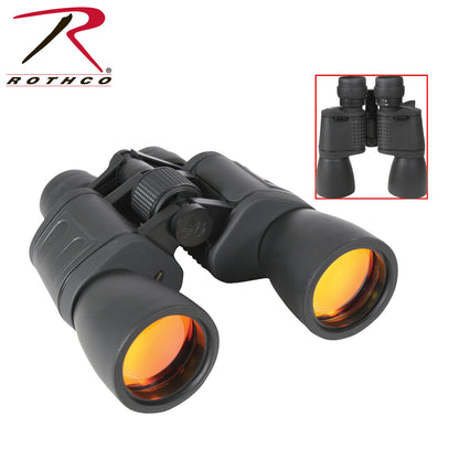 Rothco 8-24 x 50MM Zoom Binoculars - Black for Outdoor & Sporting Events