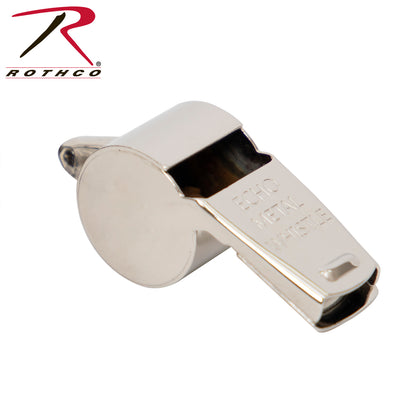 Rothco GI Style Police Whistle Silver with 30-Inch Lanyard – Durable Emergency Signal Tool