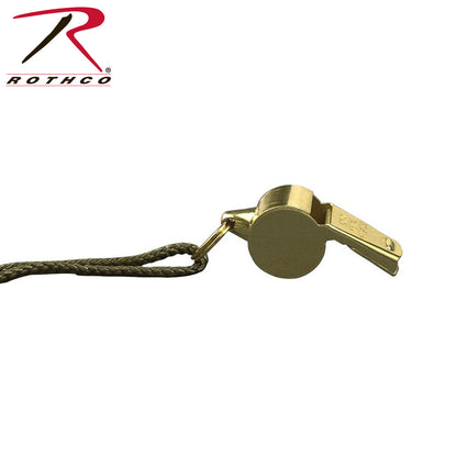 Rothco GI Style Police Whistle Brass - High-Quality Emergency and Law Enforcement Tool