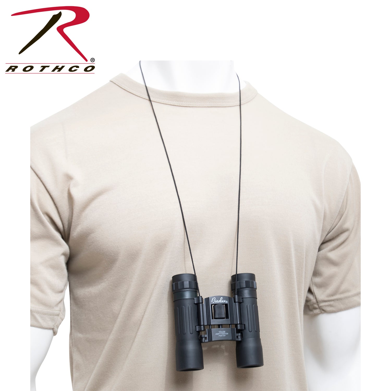 Rothco Compact 10x25mm Binoculars – Lightweight Outdoor Binoculars for Hunting, Bird Watching, and Outdoor Adventures