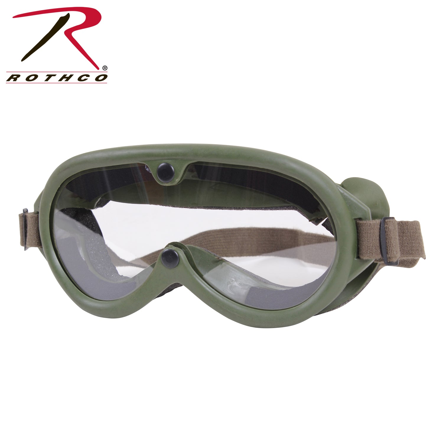 Rothco G.I. Type Sun, Wind & Dust Goggles Olive Drab - Durable Outdoor Eye Protection