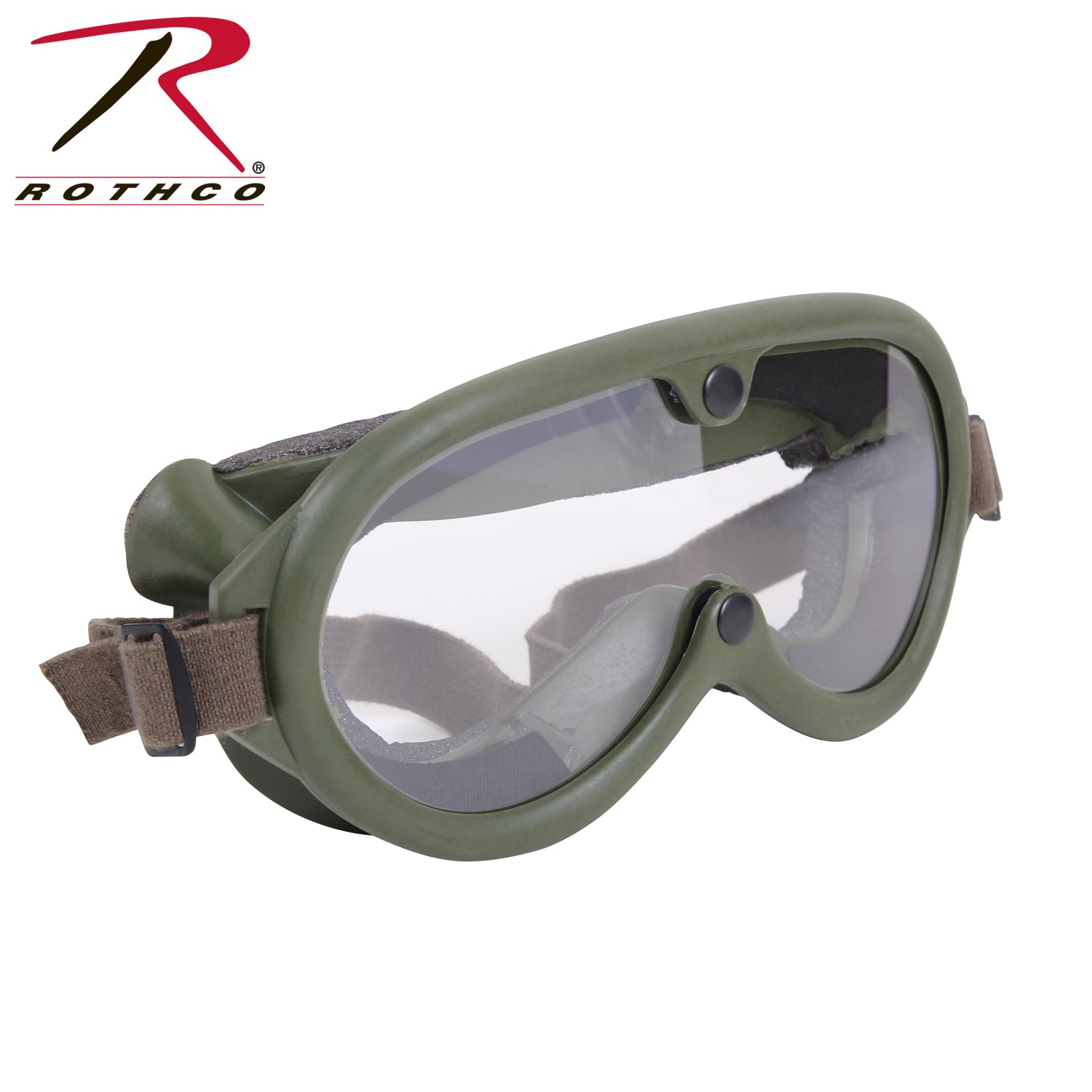 Rothco G.I. Type Sun, Wind & Dust Goggles Olive Drab - Durable Outdoor Eye Protection