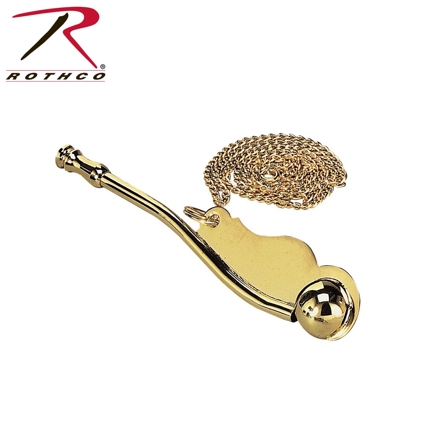 Rothco Boatman's Whistle with Chain - Classic Nautical Signaling Tool