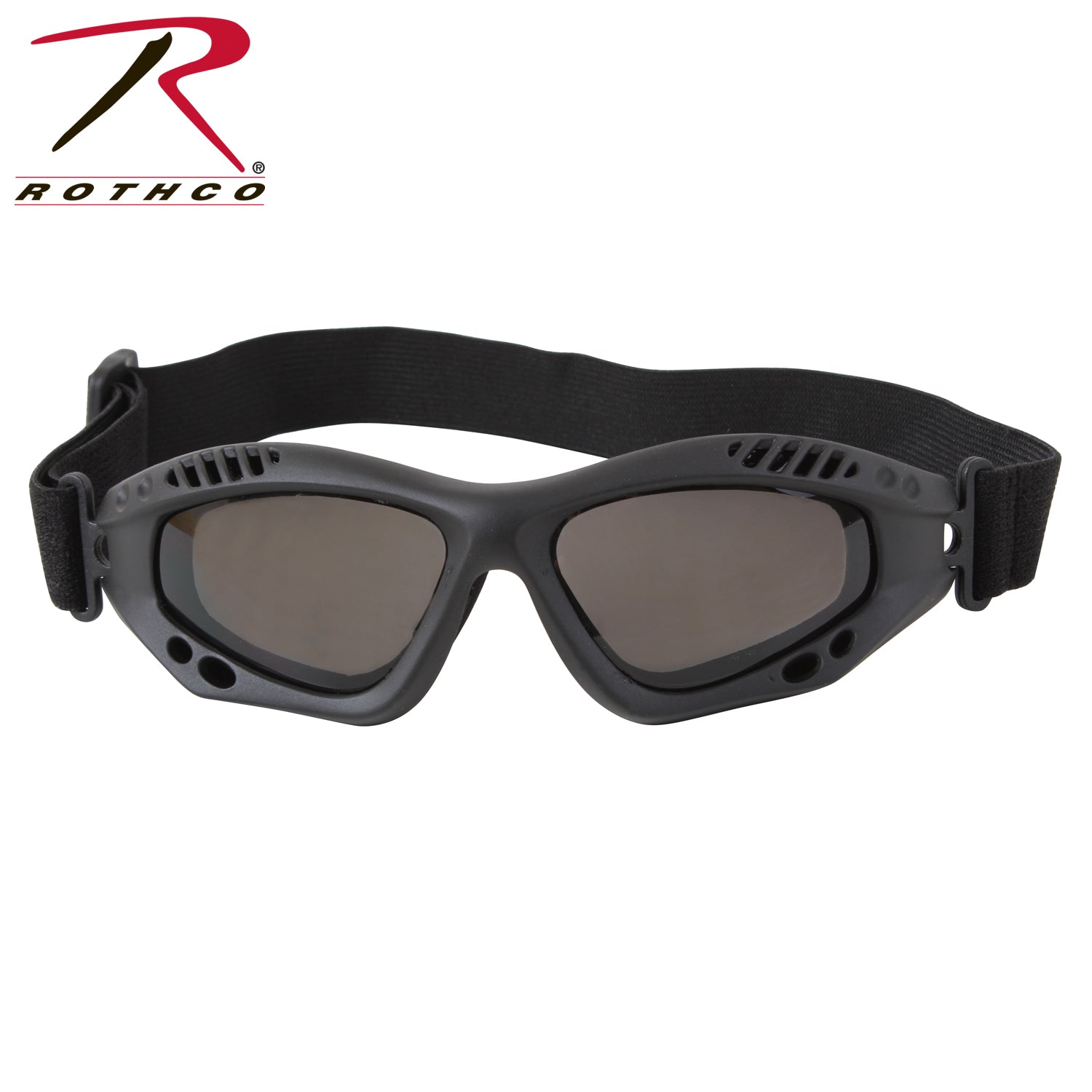 Rothco Ventec Tactical Goggles Black - Lightweight Polycarbonate Eye Protection