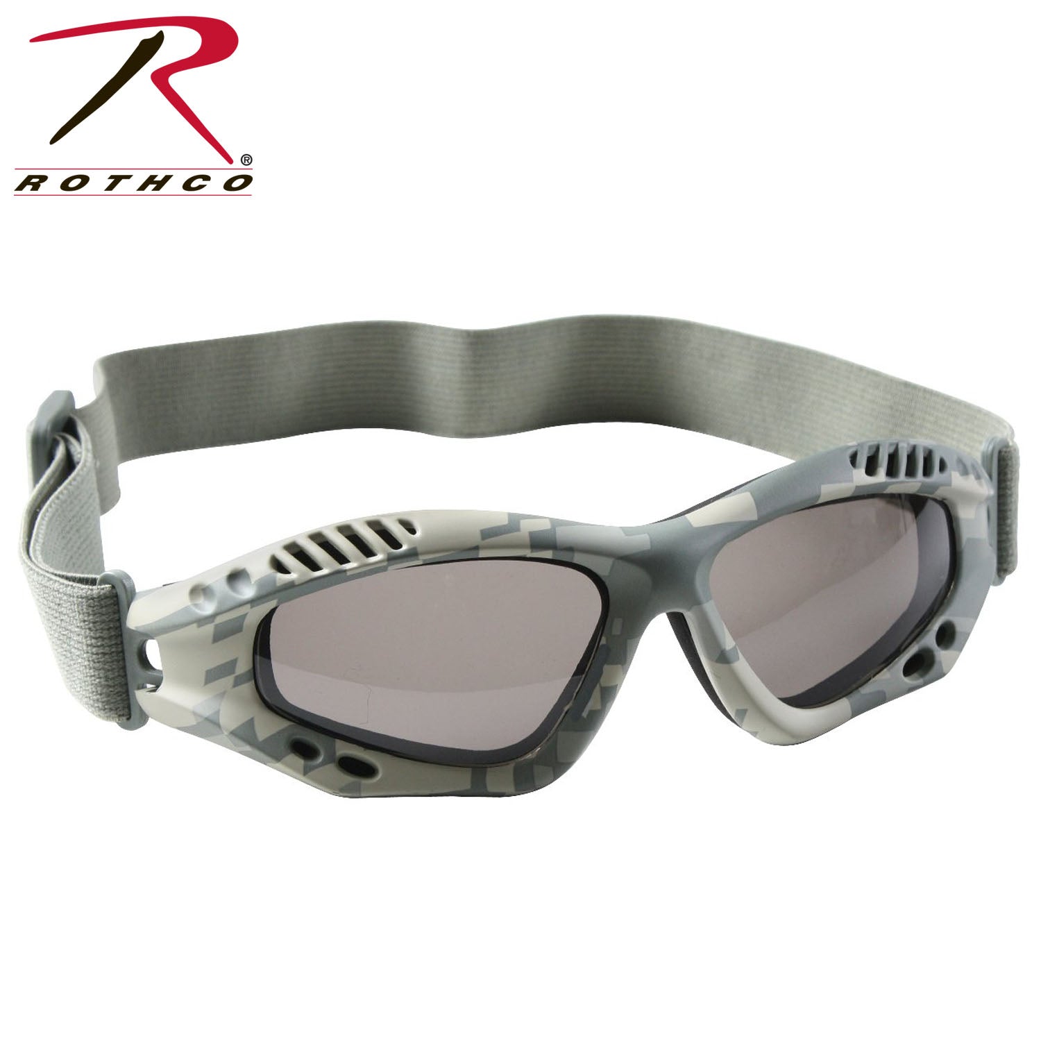 Rothco Ventec Tactical Goggles in ACU Digital Camo - Durable Eye Protection for Outdoor and Tactical Use