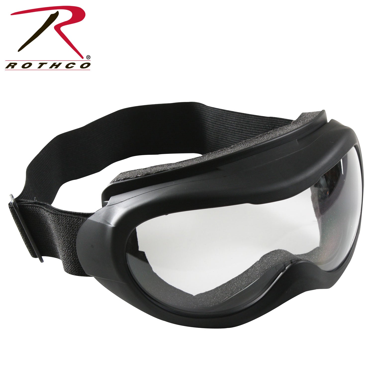 Rothco Black Windstorm Tactical Goggle Model 10379 with Clear Lens and UV400 Protection
