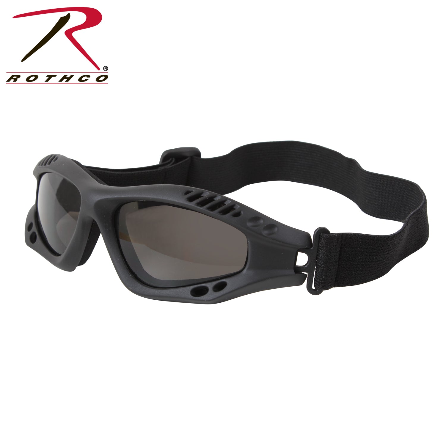 Rothco Ventec Tactical Goggles Black - Lightweight Polycarbonate Eye Protection
