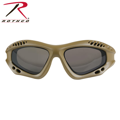 Rothco Ventec Tactical Goggles Coyote Brown Part 10376 – Lightweight Polycarbonate Eye Protection
