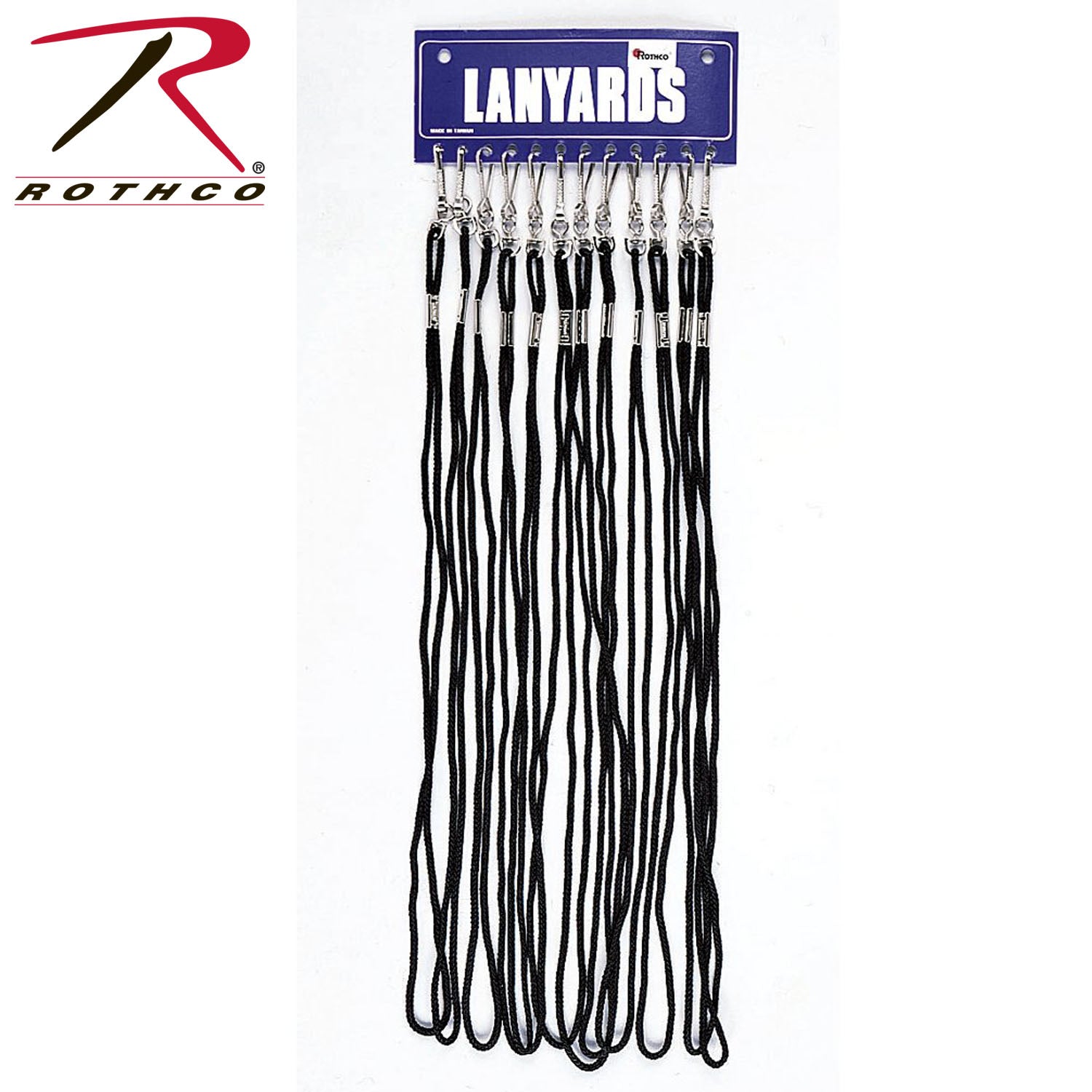 Rothco Whistle Lanyard in Black – Durable ID and Accessory Holder