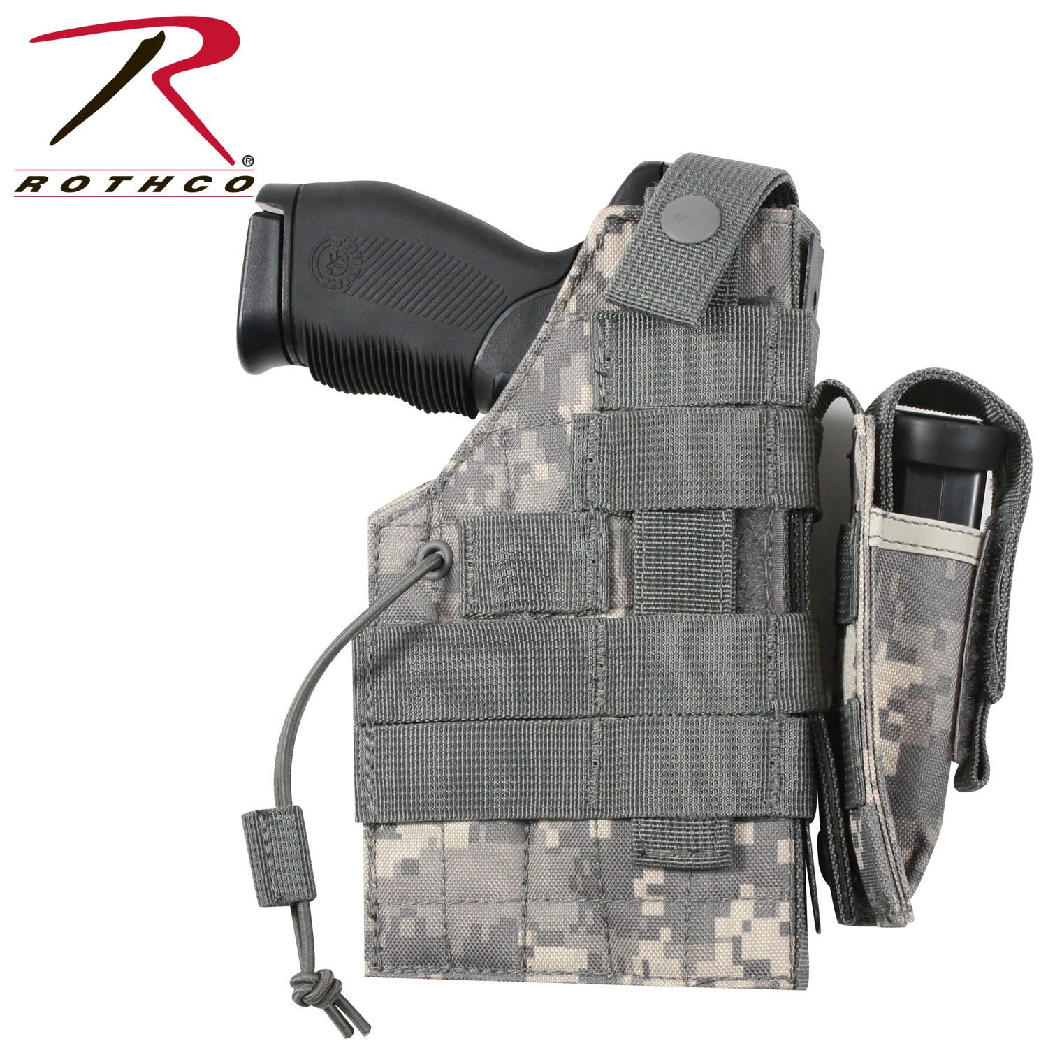 Rothco MOLLE Modular Ambidextrous Holster in ACU Digital Camo – Versatile Tactical Gear