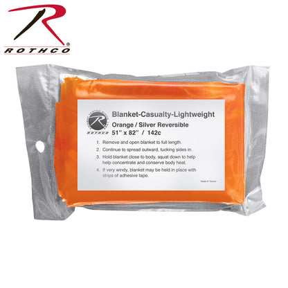 Rothco Polarshield Survival Blanket Safety Orange – Compact Emergency Heat Reflector and Signaling Tool