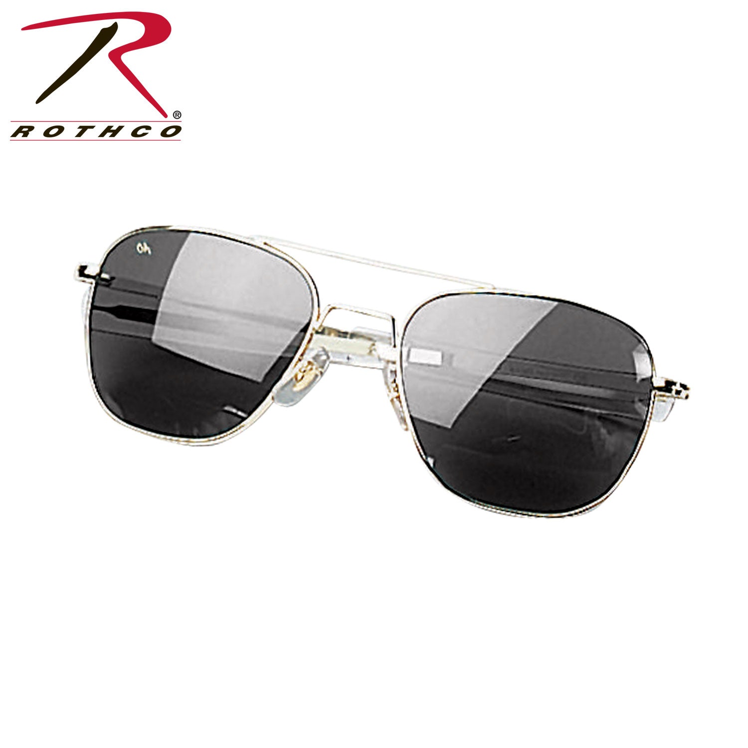 Rothco G.I. Type Aviator Sunglasses in Gold / Smoke, 52 MM