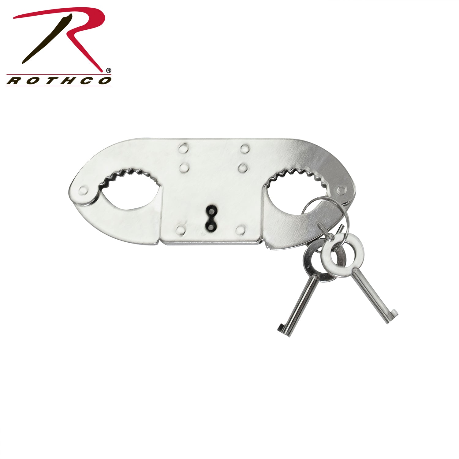 Rothco Nickel-Plated Steel Thumbcuffs - Model 10603 for Secure Restraint