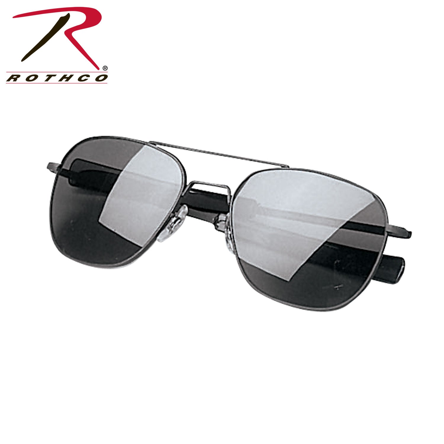 Rothco G.I. Type Aviator Sunglasses Black / Smoke - 58mm Classic Pilot Style