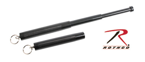 Rothco 12-inch Expandable Baton with Keyring in Black - Part Number 11030