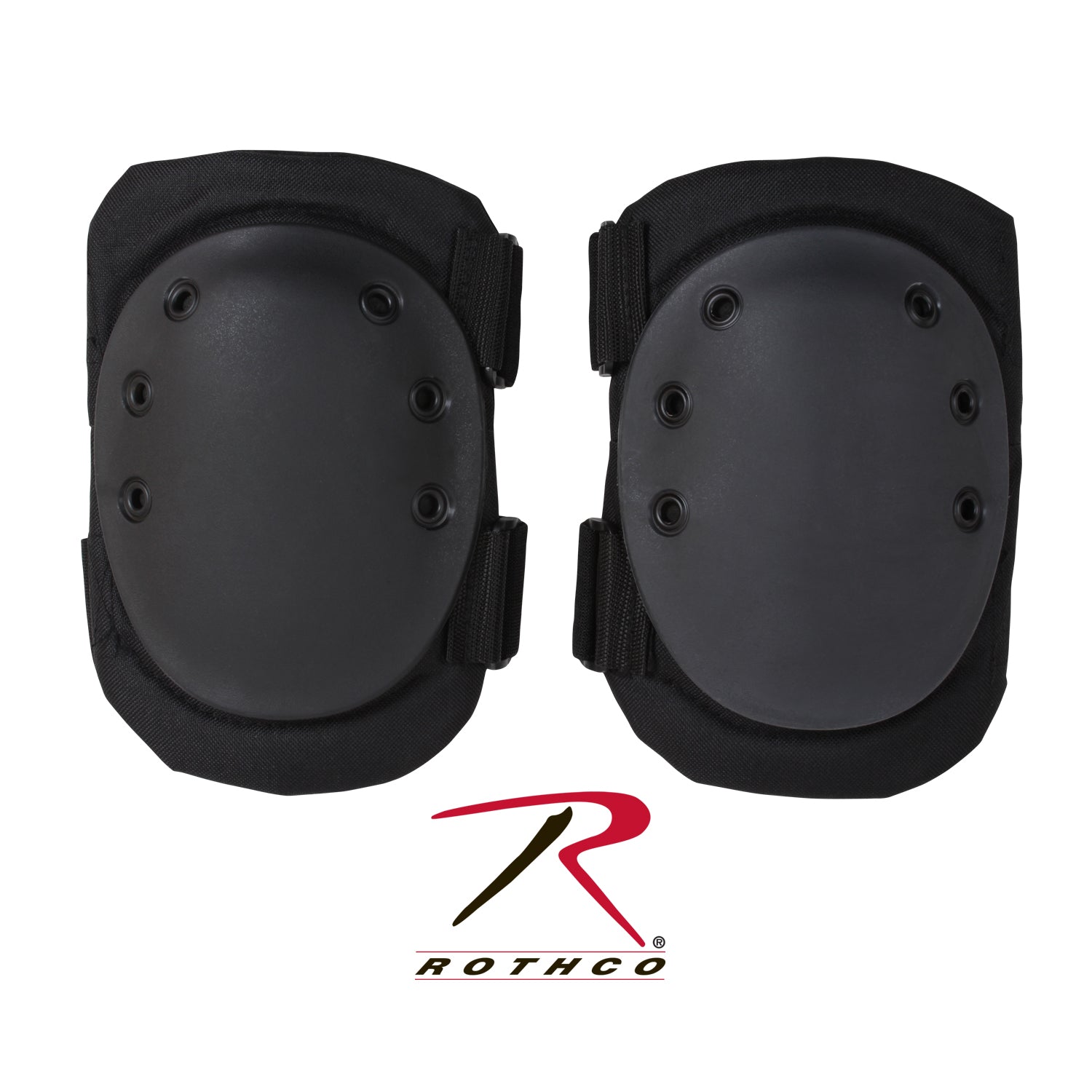 Rothco Tactical Protective Gear Knee Pads Black - Durable Impact Protection for Public Safety Professionals