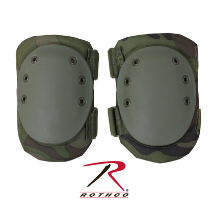 Rothco Tactical Protective Gear Knee Pads in Woodland Camo – Durable Impact Protection for Public Safety Professionals